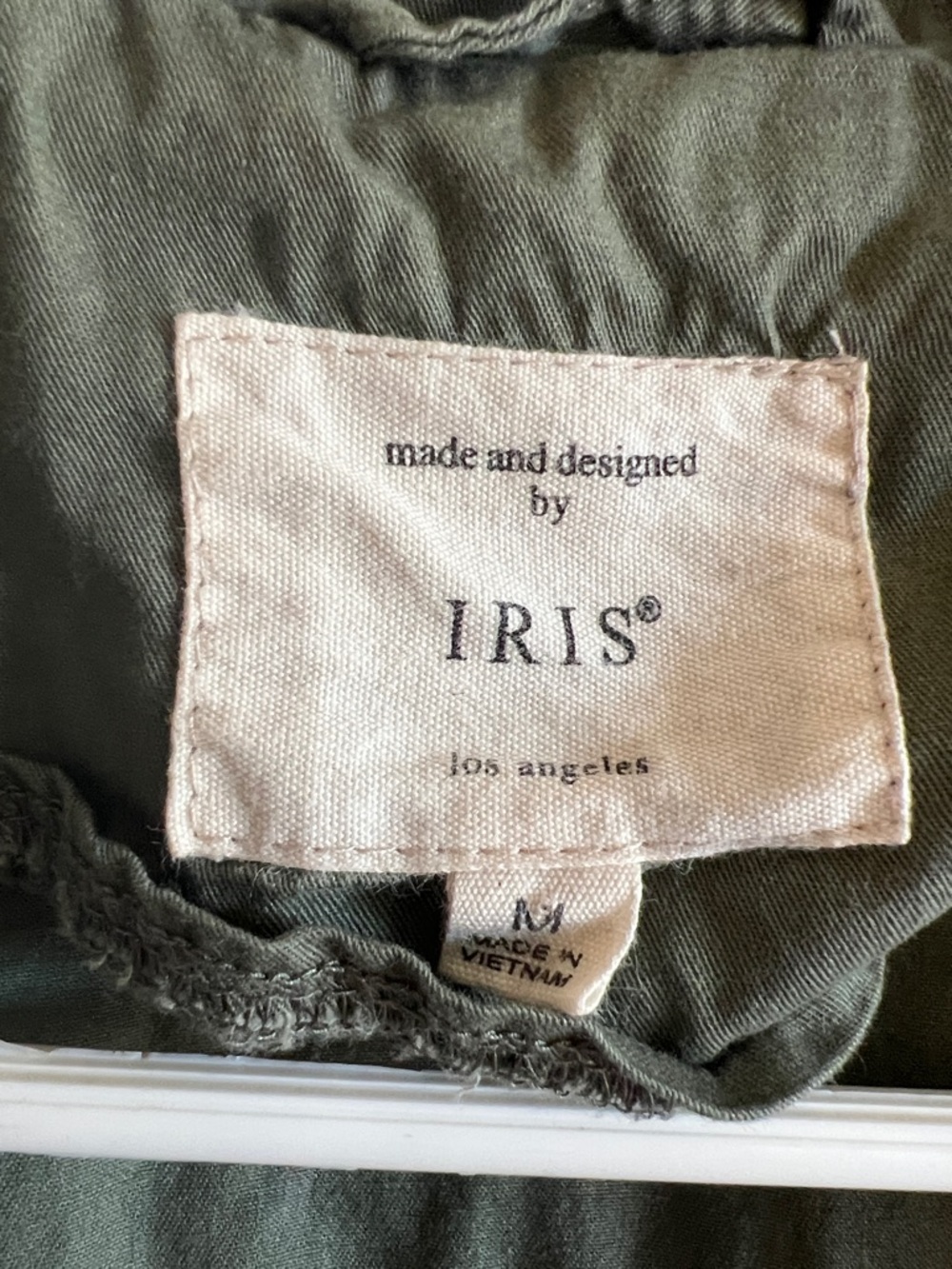 iris Olive Utility Jacket with Drawstring Waist - Picture 3 of 4